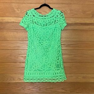Lilly Pulitzer Kate green lace dress